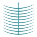 Ретенции восковые ГЕО самоклеящиеся кольцевые (GEO ring clasps, self-adhesive), комплект 10 пластин, арт: 638-3005 638-3005 - фото 497430