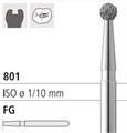Боры стоматологические алмазные FG 801/027, зел., 6шт. ISO код 314001534027, арт: FG400/6 C FG400/6C - фото 500906