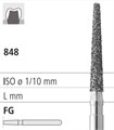 Боры стоматологические алмазные FG 848/017, черный, 1 шт. ISO код 314173544017, арт: FGD5/1 СB FGD5/1СB - фото 500972