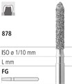 Боры стоматологические алмазные FG 878/017, черный, 6шт. ISO код 314289544017, арт: FG408/6 CB FG408/6CB - фото 501721