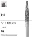 Боры стоматологические алмазные FG 847/016, 6шт. ISO код 314172524016, арт: FG117/6 FG117/6 - фото 502683