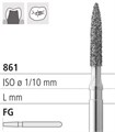 Боры стоматологические алмазные FG 861/015, черный, 1 шт. ISO код 314248544015, арт: FG285L/1 CB FG285L/1CB - фото 502834