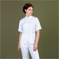 Рубашка женская на молнии TZ400, белый, 58 TZ400-WHT-58 - фото 518108
