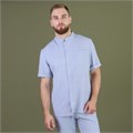 Рубашка мужская на молнии TZ700, серый, 46 TZ700-GRY-46 - фото 522194