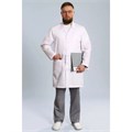 Халат мужской 501ТС, белый, 54 DOCTOR-BIG-5-01-01-4-54 - фото 523530