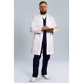 Халат мужской на кнопках 510, белый, 46 DOCTOR-BIG-5-10.2-03-4-46 - фото 523651