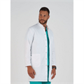 Халат мужской BS833 на кнопках, белый, 50 BS833-WHT-50 - фото 523744