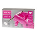 Перчатки медицинские диагностические, цвет:  розовый , размер M, упак. 50 пар, 87872 87872 - фото 529048